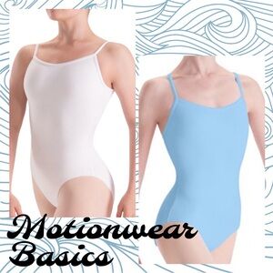 2/$15!! NWT White or Light Blue Camisole Leotard